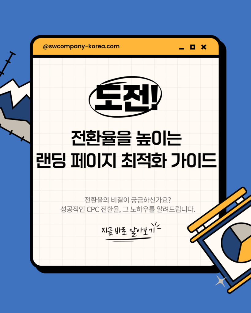 전환율을 높이는 랜딩 페이지 최적화 가이드 인포그래픽